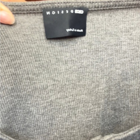 ASOS Gray Ribbed Sleeveless Top - Picture 4 of 4